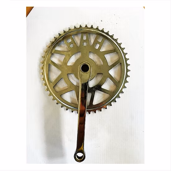 Pedaleira e roda dentada para mountain bike 28/38/48 t com manivela revestida de plástico