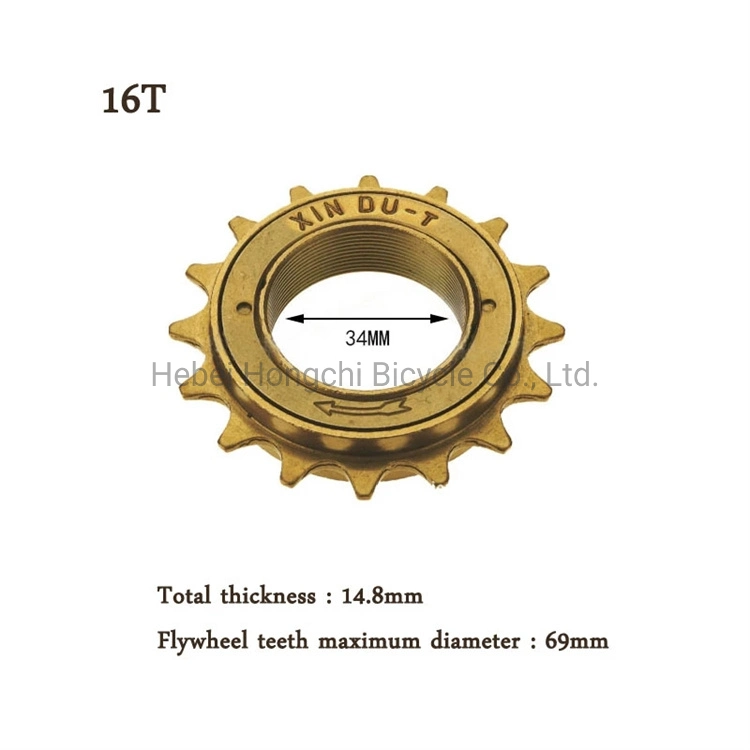 Attractive Price Single Speed Bicycle Freewheel Sprocket 16t Freewheel