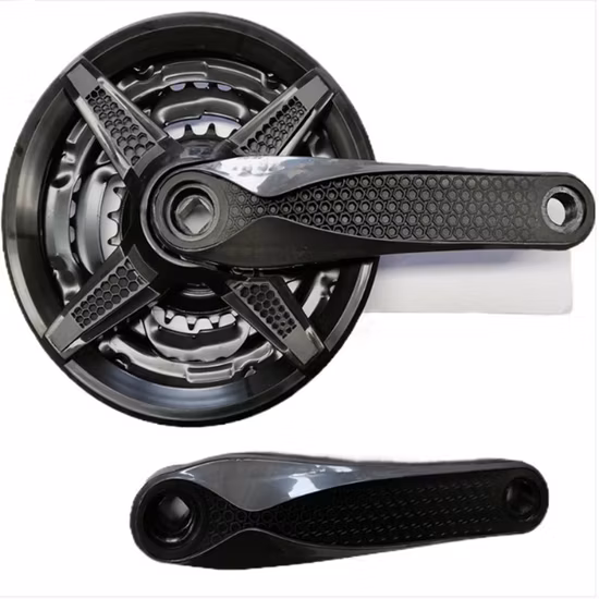Manivela com furo quadrado Ixf disco único modificado manivela esquerda e direita 170 pedivela de bicicleta 104bcd