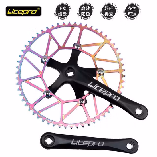 Acessórios de bicicleta personalizados de alumínio CNC pedivela oval